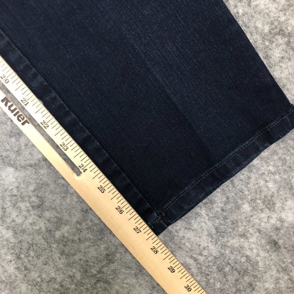 Gloria Vanderbilt Amanda Jeans Size 8S Womens Dark Wash Blue Distressed Hi Rise - Picture 6 of 11